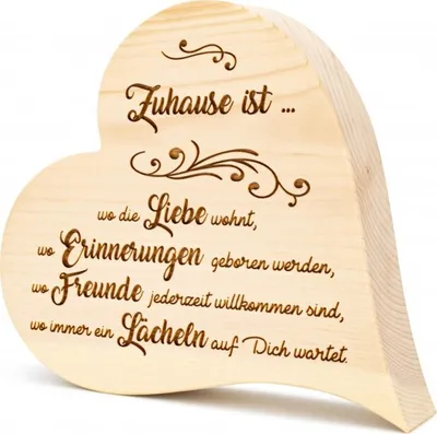 Produktbild von Zirbenherz Wo die Liebe wohnt 25cm