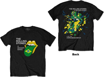 Produktbild von The Rolling Stones Bigger Bang - Brazil '80 (Back Print) Black M T-Shirt