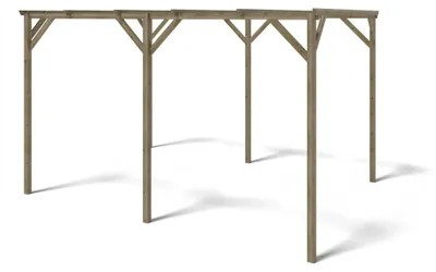 Immagine prodotto di Tettoia posto auto coperto in legno 3x4 m - 12 m2