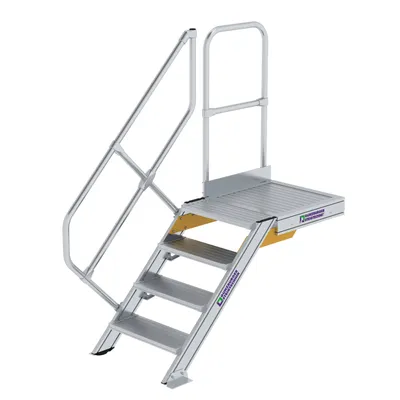Obrázek produktu pro Hliníkové schodiště s podestou 45° 300424