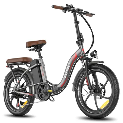 Produktbild von E-Bike Rostfreie Aluminiumlegierung 20 Zoll bis zu 130 - 180 km 36 V 25 Ah 900 Wh Wasserdicht IP54 mit 7 Gang, Grau