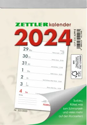 Produktbild von Wochenabreißkalender 2024 10,5x14,6