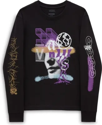 Obrázek produktu pro Dámské černé tričko s dlouhým rukávem Vans Password-XS