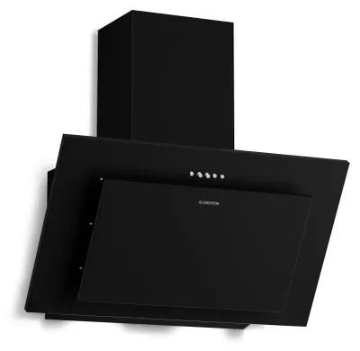 Obrázok produktu pre Klarstein Athena šikmý digestor - 60 cm digestor, 404 m³/h, energetická účinnosť A+++, LED osvetlenie, 3 úrovne a Boost, recirkulácia a odsávanie vzduchu, tichý, moderný dizajn, digestor