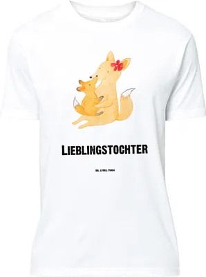 Produktbild von Mr. & Mrs. Panda Größe L T-Shirt Fuchs Mama - Weiß - Geschenk, Tshirt, Schoß, Shirt, Tochter, mit Spruch, Mutter, Muttertag