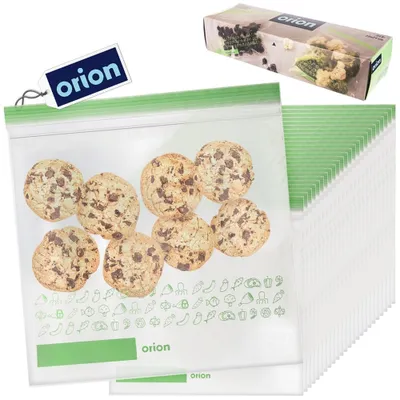 Obrázek produktu pro Orion ziplock sáčky průhledné sáčky plastové sáčky obalové sáčky 25 ks.