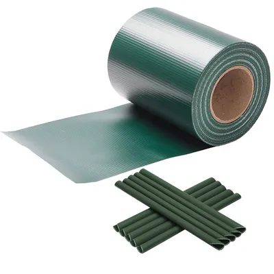 Produktbild von Lospitch 35m Sichtschutzfolie Balkonsichtschutz PVC Zaun Folie Sichtschutz Sonnenschutz Zaunblende Folie, Grün