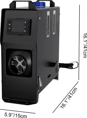 Obrázok produktu pre XINZI 8kW dieselový ohrievač vzduchu s LCD displejom a diaľkovým ovládaním, nezávislý ohrievač, ohrievač vzduchu pre kempovanie, dielňu a použitie mimo siete, čierny (typ C)