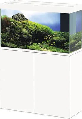 Produktbild von Aquariumkombination Ciano Emotions Pro 100 White ca. 201 l, ca. 102 cm, weiß, inkl. LED Beleuchtung, Innenfilter, Heizer