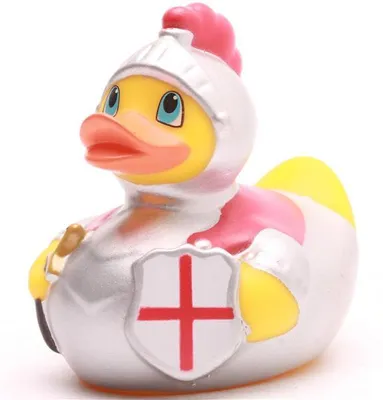 Produktbild von Badeente Ritter. Ente - 7,5 cm