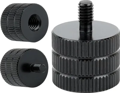 Zdjęcie produktu dla Adapter 1/4" żeński na M4 męski przejściówka aluminiowa do kamer statywów