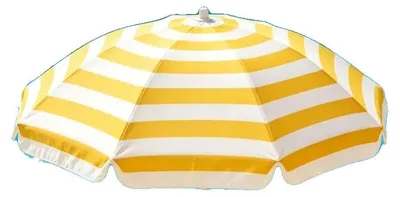 Obrázek produktu pro Plážový slunečník, průměr 180 cm, přenosný design, ŽLUTÁ barva