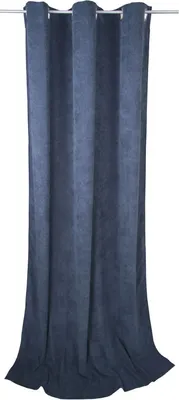 Image de TOM TAILOR Rideau à œillets opaque CASUAL CORD bleu 140 x 245 cm