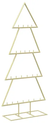 Imagen del producto de Árbol de Navidad metálico con soporte, modelo KUOPIO, 125 cm, acero, color dorado