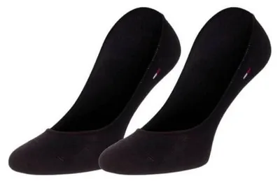 Produktbild von Tommy Hilfiger - Liner Socken für Damen, Garn (2er-Pack) NA958 (35 EU - 38 EU) (Schwarz)