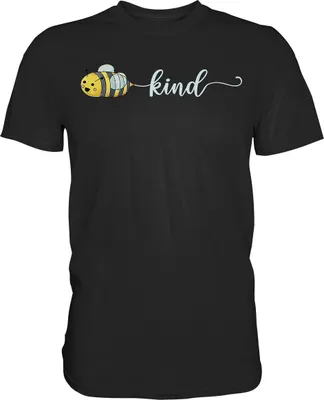Produktbild von Be Kind Bienen T-Shirt – Black / XL