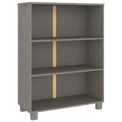 Obrázek produktu pro vidaXL Regál HAMAR světle šedý 85x35x112 cm Borovicový masiv
