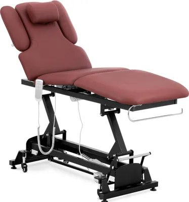 Obrázek produktu pro physa masážní stůl elektrický - 3 motory - 250 kg - černá/bordeaux