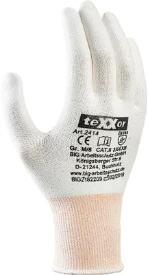 Produktbild von teXXor® Schnittschutz-Strickhandschuhe OHNE BESCHICHTUNG, Weiß