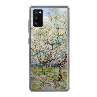 Produktbild von MuchoWow® Handyhülle Schutzhülle Hülle für Samsung Galaxy A41 Blühender Obstgarten - Vincent van Gogh Silikon Softcase Handy Hülle - Mobiltelefon