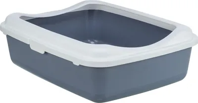 Produktbild von TRIXIE Katzentoilette Classic - lila/weiß - 37 × 15 × 48 cm