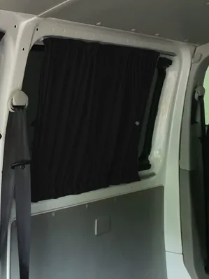 Produktbild von Maß Gardinen für VW T5 T6 Transporter Caravelle nur für 3 Fenster (716-1) in Schwarz