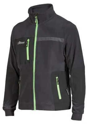 Productafbeelding van U-POWER Fleecejas Venus, asfaltgrijs / groen, maat L