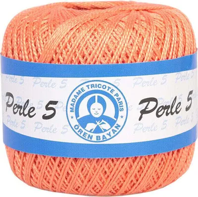 Produktbild von Madame Tricote Paris Perle 5 05608 Salmon Häkelgarn