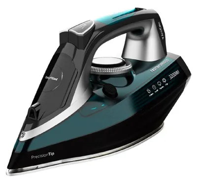 Produktbild von Cecotec Fast&Furious 5060 Ultra, Dampfbügeleisen, Keramik-Bügelsohle, 270 g/min, Schwarz, Silber, Türkis, 70 g/min, Tasten, Scrollleiste