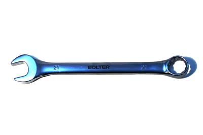 Produktbild von Bolter Schraubenschlüssel Maulringschlüssel Ringschlüssel Stern Gabelringschlüssel 21mm