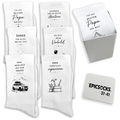 Produktbild von epicsocks Papa Liebe Socken in 37-41 im