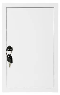 Produktbild von Mimet Revisionstür weiß 20x40 Metall mit Schlüssel
