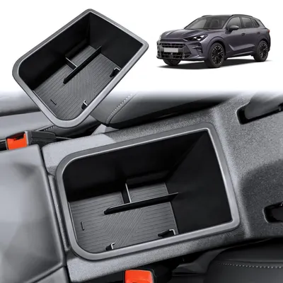 Immagine prodotto di Contenitore portaoggetti per la console centrale del Cupra Terramar 2025-2028, organizer per bracciolo con tappetino in gomma