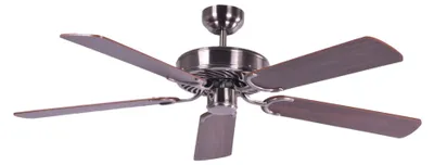 Produktbild von Deckenventilator Potkuri Aged Silver / Walnuss 132 cm mit Zugkette