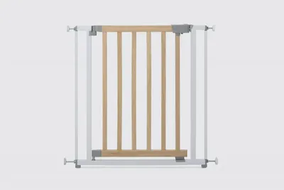 Produktbild von GEUTHER Tür- & Treppenschutzgitter 2713 Natur | 73–81,5 cm | Zum Klemmen | Schwenkbar | Holz | Einhändig zu öffnen | DIN EN 1930
