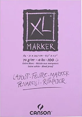 Produktbild von CANSON Skizzen- und Studienblock "XL MARKER", DIN A4,