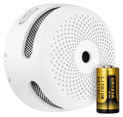 Productafbeelding van Draadloze rookmelder met verwisselbare batterij en lange transmissiebereik