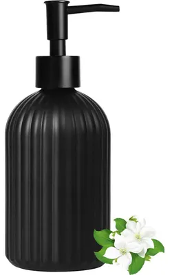 Image de Distributeur de savon en verre, noir