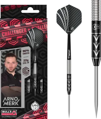 Produktbild von BULL'S Challenger Steel Dart Arno Merk - 22g -- 1 Satz