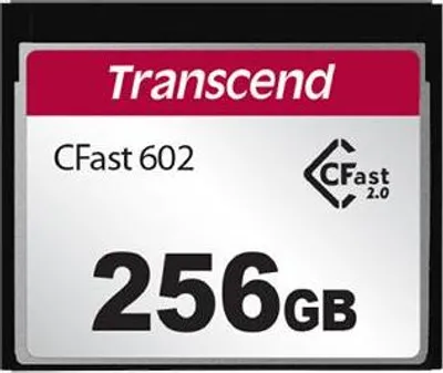 Produktbild von Transcend TS16GCFX602, 16 GB, CFast 2.0, MLC, 500 MB/s, 350 MB/s, Schwarz