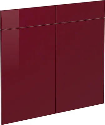 Produktbild von Küchenfront Vicco R-Line Rot Hochglanz 79.2 x 70.8 cm Möbelfront für den Schubladenunterschrank, Model 41234