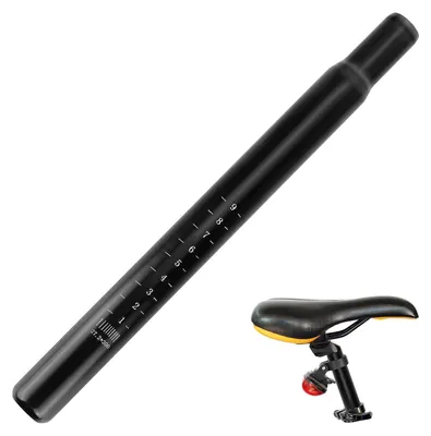 Productafbeelding van Fiets zadelpen 27,2 mm x 300 mm - zwart