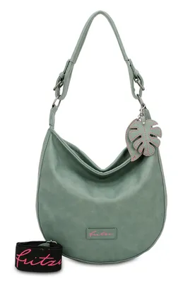 Produktbild von Fritzi aus Preußen Schultertasche Umhängetasche Eco Hobo Bag Leaf grün