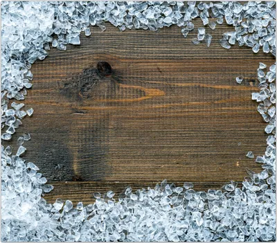 Produktbild von Spritzschutz Herdabdeckplatte Schneidebrett aus Glas Gebrochene Eiswürfel 1-Teilig (60x52cm)