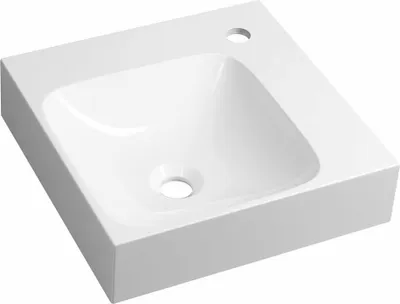 Produktbild von Sapho EMONA Eck-Waschbecken, Gussmarmor, 0x40cm, Weiß