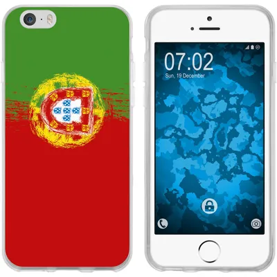 Produktbild von PhoneNatic Case kompatibel mit Apple iPhone 6s / 6 Silikon-Hülle WM Portugal M8