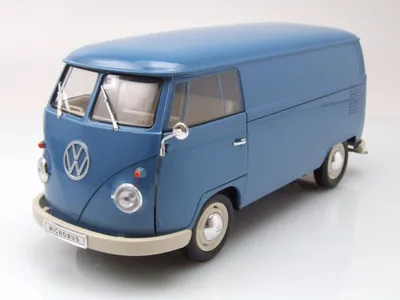 Produktbild von VOLKSWAGEN Typ 1 van 1963 blau, WEL18053BLEU, Maßstab1/18, WELLY