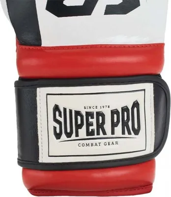 Produktbild von Super Pro Combat Gear (Kick)Boxhandschuhe Bruiser schwarz/rot/weiß 18 oz
