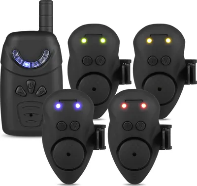 Produktbild von Lixada Angelkoeder-Alarm-Set mit tragbarer Tasche Angelkoeder-Alarm-Set Leuchtende Angelkoeder-Anzeige Digitales Angel-Alarm-Kit Koeder-Alarm Leuchtende Angelkoeder-Anzeige