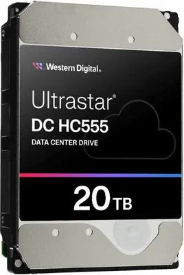 Produktbild von Western Digital Ultrastar DC HC555, 20 TB, 7200 RPM, 512 MB, 3.5", Serial ATA III